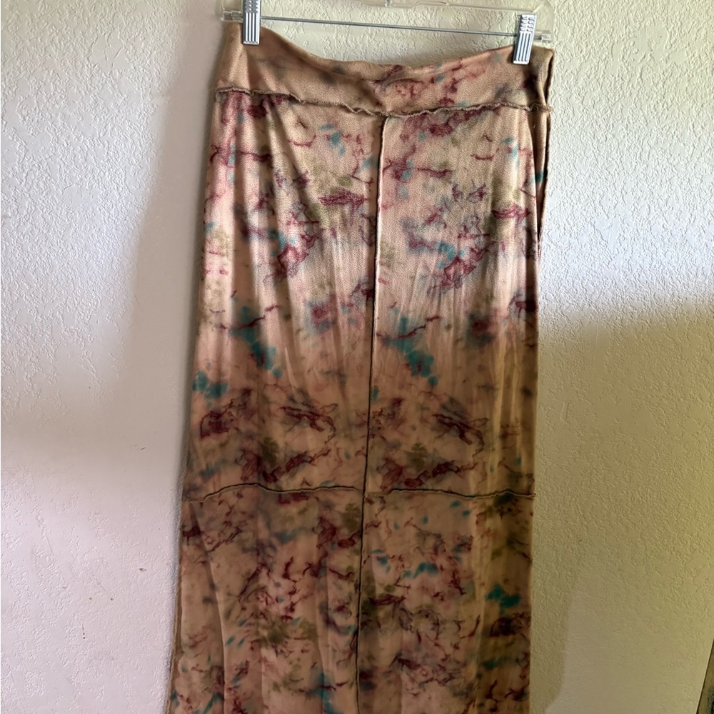 Rebecca Bruce tie dye a-line maxi skirt